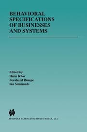 Cover von Behavioral Specifications of Businesses and Systems