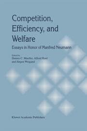 Cover von Competition, Efficiency, and Welfare
