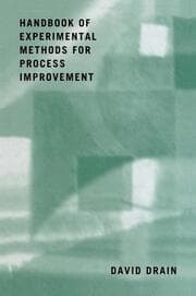 Cover von Handbook of Experimental Methods for Process Improvement
