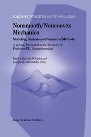 Cover von Nonsmooth/Nonconvex Mechanics