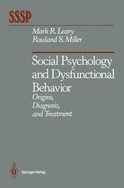 Cover von Social Psychology and Dysfunctional Behavior