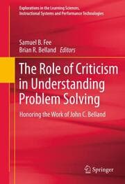 Cover von The Role of Criticism in Understanding Problem Solving