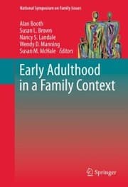 Cover von Early Adulthood in a Family Context