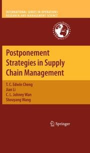 Cover von Postponement Strategies in Supply Chain Management