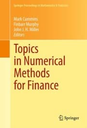 Cover von Topics in Numerical Methods for Finance