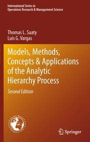 Cover von Models, Methods, Concepts & Applications of the Analytic Hierarchy Process