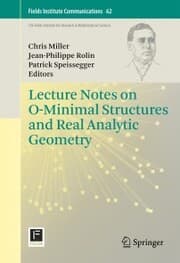 Cover von Lecture Notes on O-Minimal Structures and Real Analytic Geometry