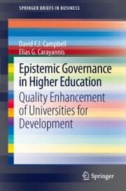 Cover von Epistemic Governance in Higher Education