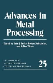 Cover von Advances in Metal Processing
