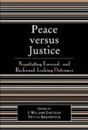 Cover von Peace versus Justice