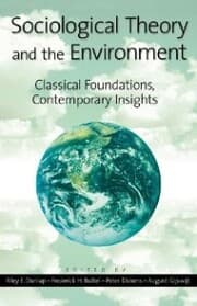 Cover von Sociological Theory and the Environment