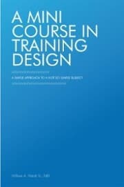 Cover von A Mini Course in Training Design