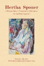 Cover von Hertha Sponer: a Woman'S Life as a Physicist in the 20Th Century ''So You Won't Forget Me''