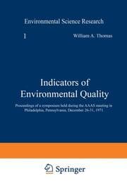 Cover von Indicators of Environmental Quality