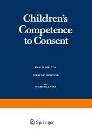 Cover von Childrens Competence to Consent