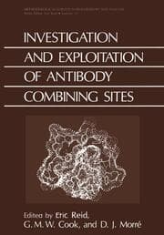 Cover von Investigation and Exploitation of Antibody Combining Sites