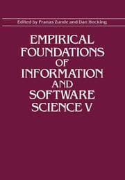 Cover von Empirical Foundations of Information and Software Science V
