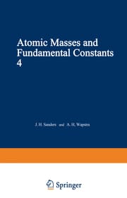 Cover von Atomic Masses and Fundamental Constants 4