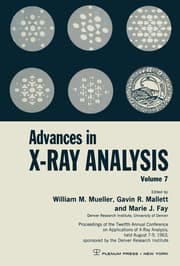 Cover von Advances in X-Ray Analysis