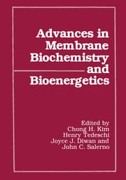 Cover von Advances in Membrane Biochemistry and Bioenergetics