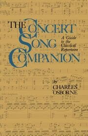 Cover von The Concert Song Companion