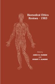 Cover von Biomedical Ethics Reviews 1983