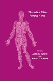 Cover von Biomedical Ethics Reviews 1985
