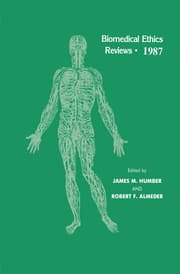 Cover von Biomedical Ethics Reviews 1987