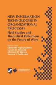 Cover von New Information Technologies in Organizational Processes