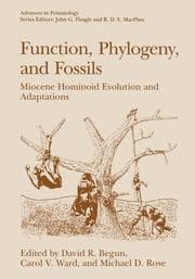 Cover von Function, Phylogeny, and Fossils