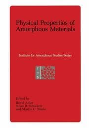 Cover von Physical Properties of Amorphous Materials