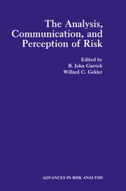 Cover von The Analysis, Communication, and Perception of Risk