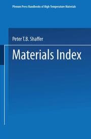 Cover von Materials Index