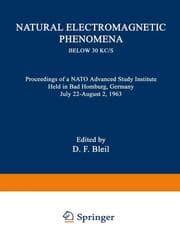 Cover von Natural Electromagnetic Phenomena below 30 kc/s