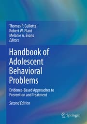 Cover von Handbook of Adolescent Behavioral Problems