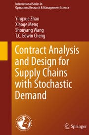 Cover von Contract Analysis and Design for Supply Chains with Stochastic Demand