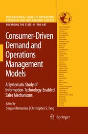 Cover von Consumer-Driven Demand and Operations Management Models