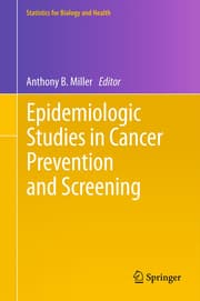 Cover von Epidemiologic Studies in Cancer Prevention and Screening