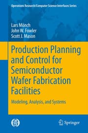 Cover von Production Planning and Control for Semiconductor Wafer Fabrication Facilities