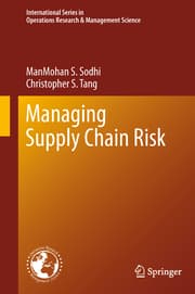 Cover von Managing Supply Chain Risk