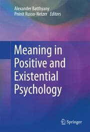 Cover von Meaning in Existential and Positive Psychology