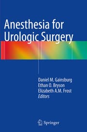 Cover von Anesthesia for Urologic Surgery