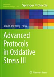 Cover von Advanced Protocols in Oxidative Stress III
