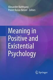 Cover von Meaning in Positive and Existential Psychology