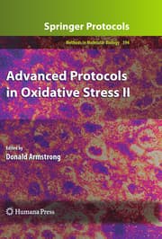 Cover von Advanced Protocols in Oxidative Stress II