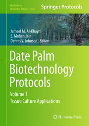 Cover von Date Palm Biotechnology Protocols Volume I