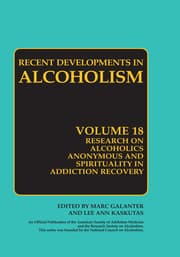 Cover von Research on Alcoholics Anonymous and Spirituality in Addiction Recovery