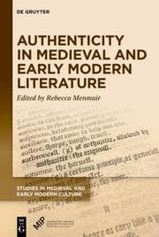 Cover von Authenticity in Medieval and Early Modern Literature