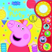 Cover von Peppa Pig - Peppas Party - Soundbuch mit Lichteffekt - interaktives Pappbilderbuch mit leuchtendem Kristall-Licht und je 5 zauberhaften Geräuschen und Liedern - Peppa Wutz