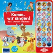 Cover von Disney - Komm, wir singen! Die 27 schönsten Kinderlieder - 27-Button-Soundbuch - Liederbuch mit Noten zum Mitsingen
